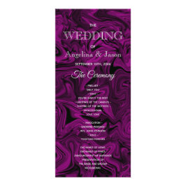 Panfleto Programa de Casamento Roxo