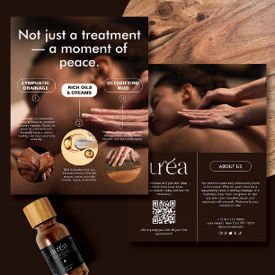 Panfleto Promocional de Spa de Massagem Moderna