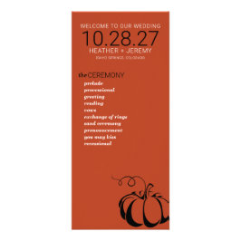 Panfleto Pumpkin Spice Weding Program