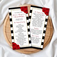 Quic Modern Luxe Programa de Casamento Rosa vermel