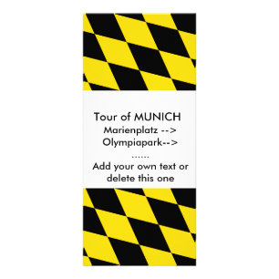 Panfleto Rack Card com bandeira de Munique