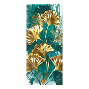 Panfleto Ramificação com Ouro deixa Ginko Biloba