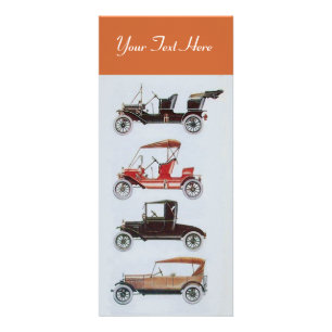 Panfleto RETRO CARS 2 - Reparação automática marrom para