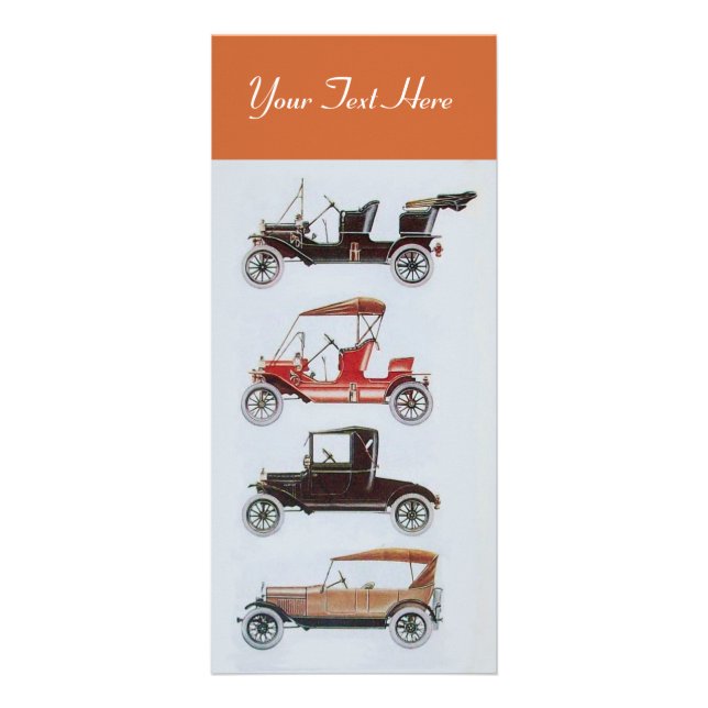 Panfleto RETRO CARS 2 - Reparação automática marrom para au (Frente)