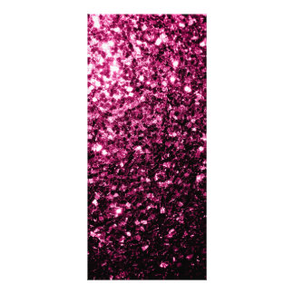 Panfleto Rosa escuro falso brilho glitter faíscas