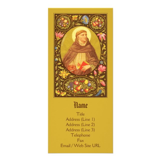 Panfleto Rua. Dominic de Guzman (PM 02) Personalizável (Frente)