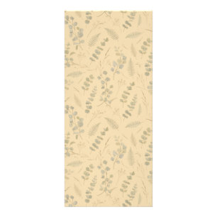 Panfleto Sage Botânico Eucalipto Flor Prensada Minimalista
