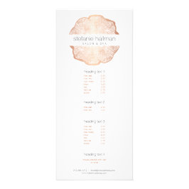 Panfleto Salão de Anéis de Árvore Dourada de Bela Orgânica