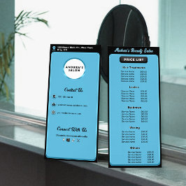 Panfleto Salão Profissional Adicionar Logotipo Serviços e P