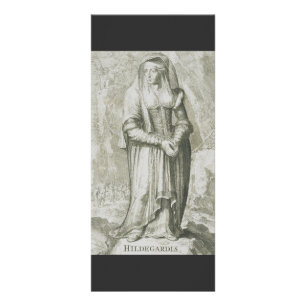 Panfleto Santa Hildegarda de Bingen Arte Mística Medieval