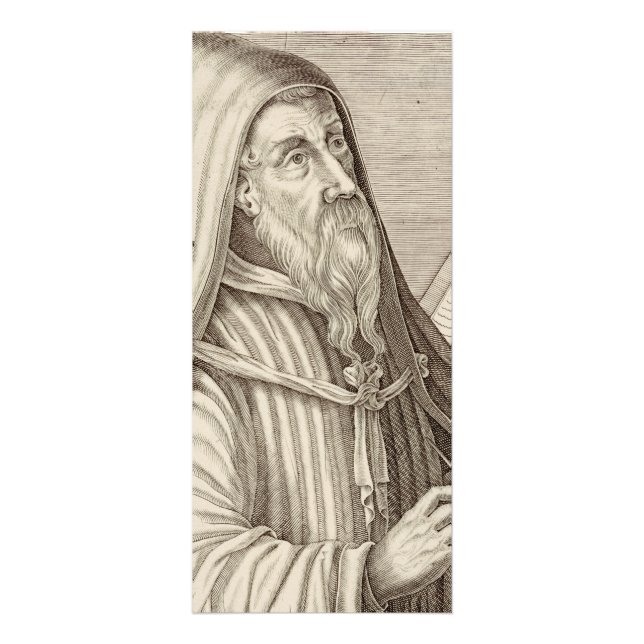 Panfleto Santo Augustine do Hippo Doutor da Igreja (Frente)