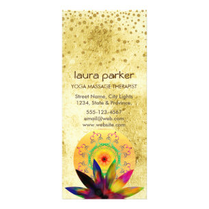 Panfleto Saúde holística cura da aguarela da flor de Lotus