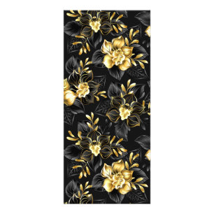 Panfleto Sem costura com orquídeas de joalharia