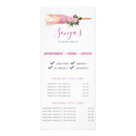 Panfleto Serviço de Limpeza Broom Promocional de Negócios