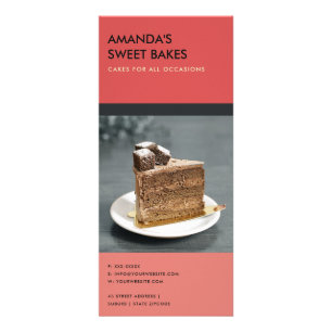 PANFLETO SERVIÇO DE PREÇO DE BAKERY VERMELHO A MODERNO BRIL