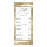 Serviço Spa 5 Dourado Salon Moderno Elegante