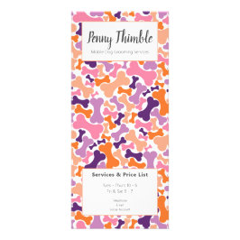 Panfleto Serviços de aliciamento de cães, de hortas ósseas 