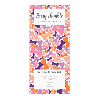 Panfleto Serviços de aliciamento de cães, de hortas ósseas