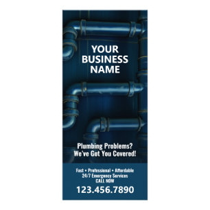 Panfleto Serviços de canalização - Small Business Plumber M