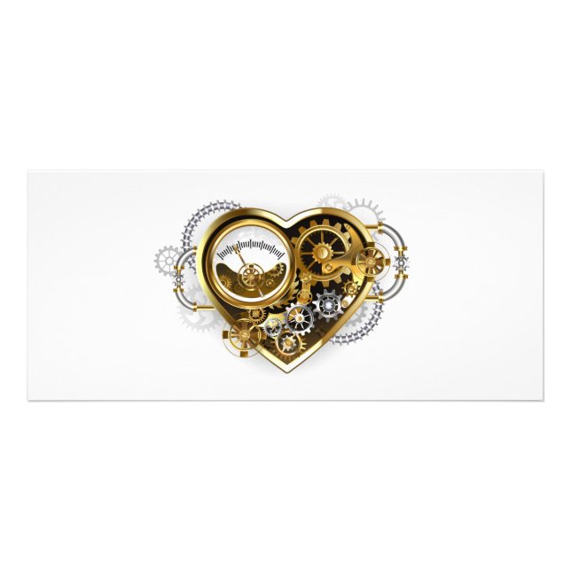 Panfleto Steampunk Heart with a Manometer (Frente)