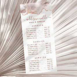 Panfleto Suporte de carro prateleira em mármore branco ágat