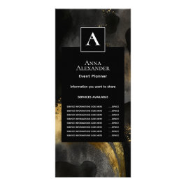 Panfleto Sweep Primordial | Design Abstrato Dourado Preto