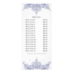 Panfleto Tabela de preços do negócio - redemoinho do