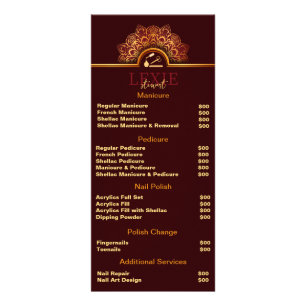 Panfleto Técnica de Unhas Elegante e Sofisticada