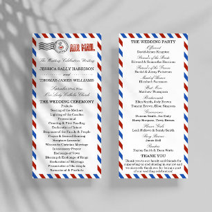 Panfleto The Modern Airmail Wedding Collection - Program