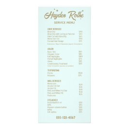 Panfleto Tipografia Retroativa Azul Claro