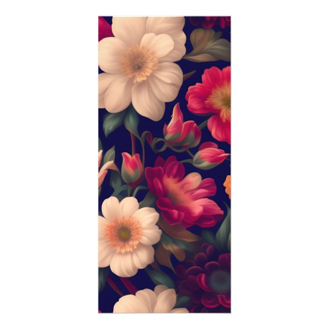 Panfleto Um papel de parede com um padrão floral  (Frente)