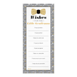 Panfleto Wishe para o pequeno cavalheiro, Chá de fraldas