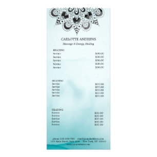 Panfleto Yoga Mandala Sun Salon Price List