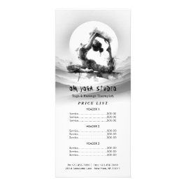 Panfleto Yoga Reiki Pigeon Pose Watercolor, Rei Pigeon Com