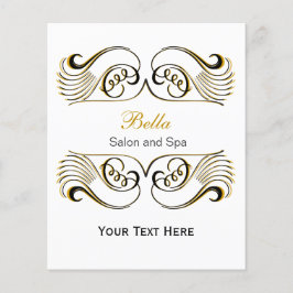 Panfletos de negócios brancos, pretos e amarelos