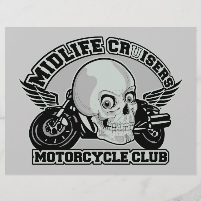 Panfletos personalizados Midlife Cruisers MC (Frente)