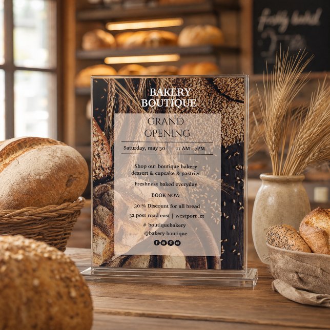 Panificadora Boutique Folheto de Abertura (Bread Bakery Boutique Opening Flyer)