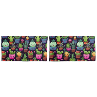 Pano de Almofada de Cacto Kawaii