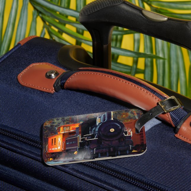 Pano De Ferro - Etiqueta De Bagagem Do Comboio A V (Frente Insitu 3)