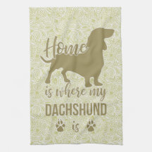 A casa é o lugar onde meu Dachshund está - amante