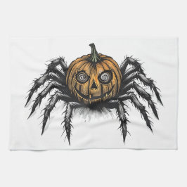 Pano De Prato A Pumpkin Crawler-White