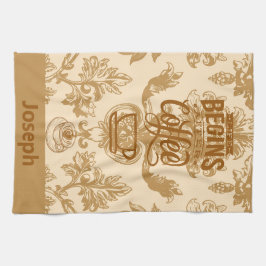 Pano De Prato A vida começa com o café