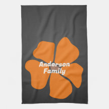 Abstract Orange Daisy Flower on Dark