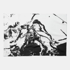 Pano De Prato Abstrato Rostos De Cozinha De Arte Incidental