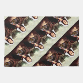 Pano De Prato Ação de Graças Mona Lisa Pilgrim