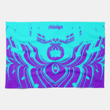 ADALYN ~ FLUORO SHADES ~ 3D ~ Purple Aqua ~