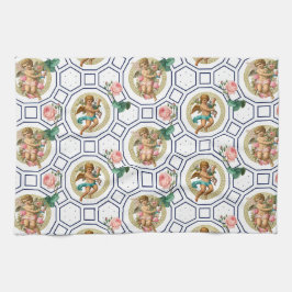 Pano De Prato Anjos,Barroco,roco,vintage