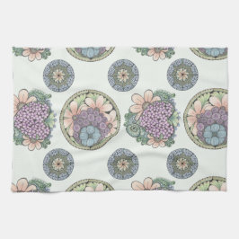 Pano De Prato Arte de rabo e flores