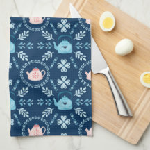 Arte popular escandinava Bule de chá confortável d