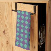 Azulejo Quatrefoil Verde Jade e Roxo